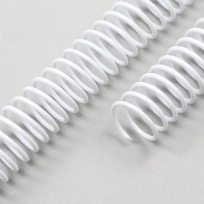 Spirale plastikowe wkręcane, A4 biały | 10 mm