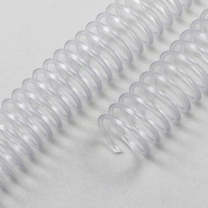 Spirale plastikowe wkręcane, A4 przezroczysty | 22 mm