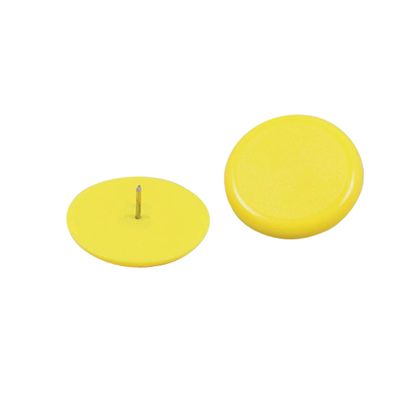 Pinezki, ø = 30 mm żółty  | pakowane po 100 sztuk 