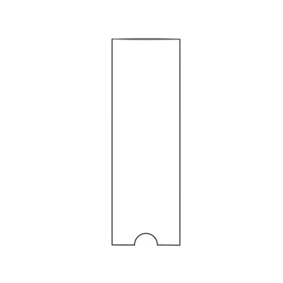Kieszenie na dokumenty, prostokątne, otwarty krótki bok 25 x 75 mm