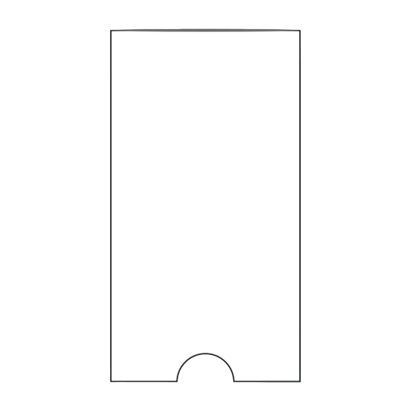Kieszenie na dokumenty, prostokątne, otwarty krótki bok 55 x 102 mm