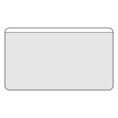 Kieszonki na wizytówki, samoprzylepne, folia PP, kolor przeźroczysty null | 105 x 60 mm