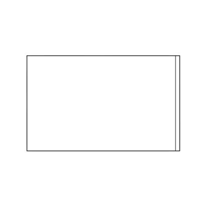 Kieszenie na dokumenty, prostokątne, otwarty krótki bok 40 x 64 mm