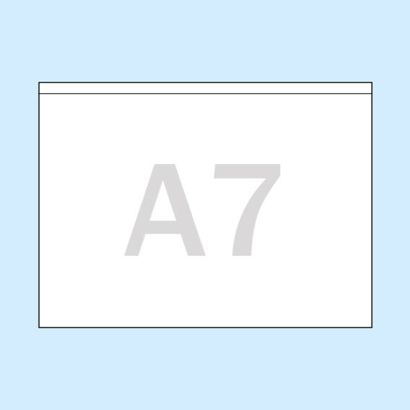 Kieszenie na dokumenty, samoprzylepne A7  | długi bok  |   | PP 