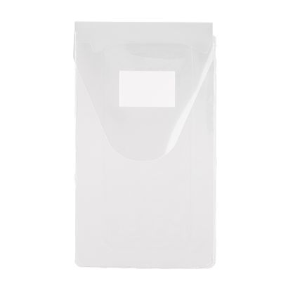 Kieszeń prostokątna 52 x 90 mm z klapką, otwarty krótki bok, pojemność 