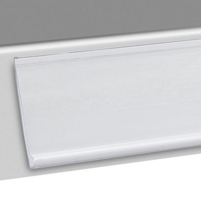 Listwy cenowe DBR, samoprzylepne 24 mm | 1000 mm | przezroczysty  | do przyklejania (taśma standardowa) 