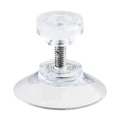 Przyssawka z gwintem i przeźroczystą nakrętką null | 30 mm | M4, długość 10 mm