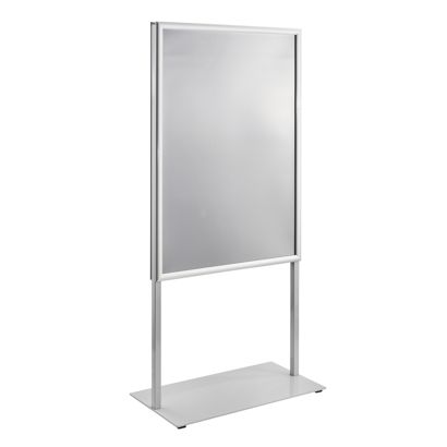 Dwustronny stojak informacyjny A1, NEO srebro