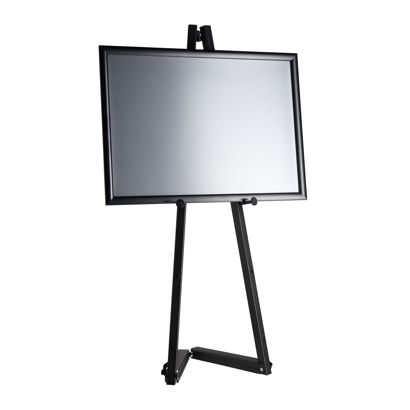 Mobilny aluminiowy stojak z ramą zatrzaskową null | A2 420 x 594 mm | 1.000 mm