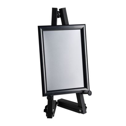 Mobilny aluminiowy stojak z ramą zatrzaskową null | A4 210 x 297 mm | 500 mm
