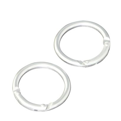Karabińczyki okrągłe, 38 mm, aluminium, kolor srebrny null