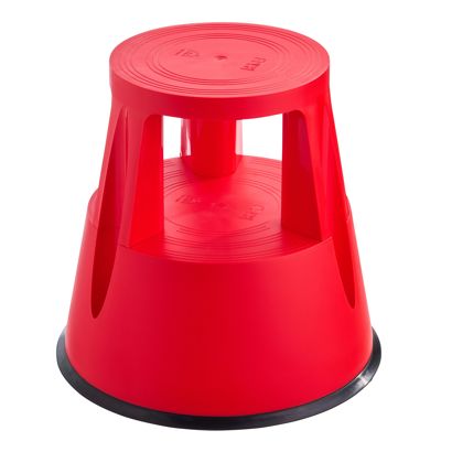 Stołek typu kick-step, plastikowy, 2-stopniowy null