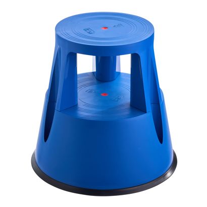 Stołek typu kick-step, plastikowy, 2-stopniowy null