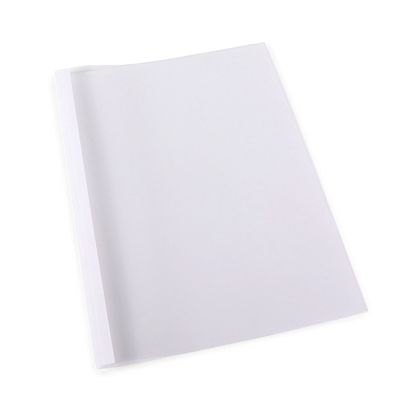 Okładki do termobindowania A4, tektura skóropodobna, 40 arkuszy, biały  | 240 g/m² | 4 mm