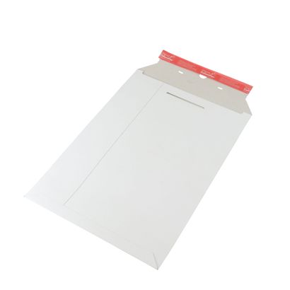 Koperta kurierska tekturowa A3, wymiary: 31 x 44.5 x 3 cm, zamykanie: pasek samoprzylepny z klejem, kolor biały 