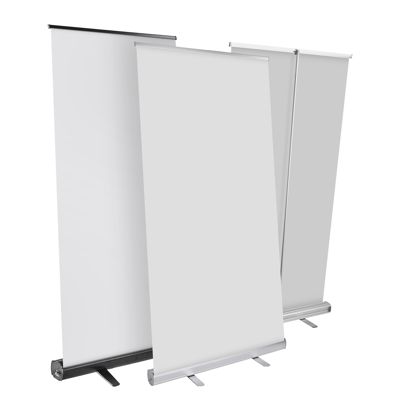 Roll Up Standard, bez nadruku, 200 x 85 cm | srebro 