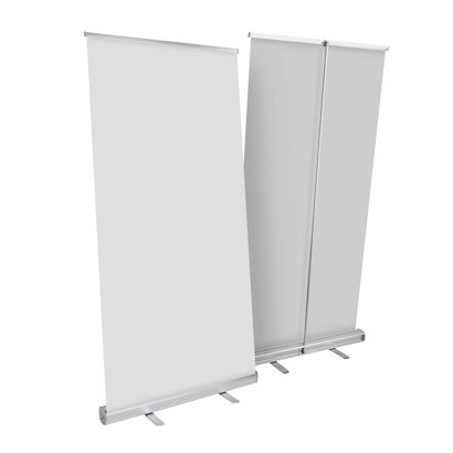 Roll Up Standard, bez nadruku, 200 x 100 cm | srebro 
