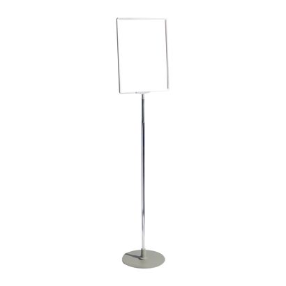 Stojak na plakaty aluminiowy, wolnostojący, A4, czarny 