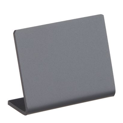 Tablice kredowe w kształcie L, czarne poziomo | 50 x 40 mm