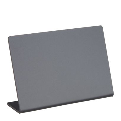 Tablice kredowe w kształcie L, czarne poziomo | 100 x 70 mm