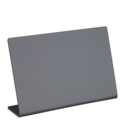 Tablice kredowe w kształcie L, czarne poziomo | 120 x 80 mm