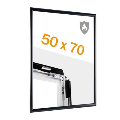 Ognioodporna ramka zatrzaskowa 50 x 70 z certyfikatem odporności ogniowej B-s1, d0 null | null