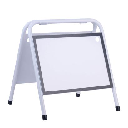 Stojak reklamowy stalowy A3 STEEL-STOP, poziomy null