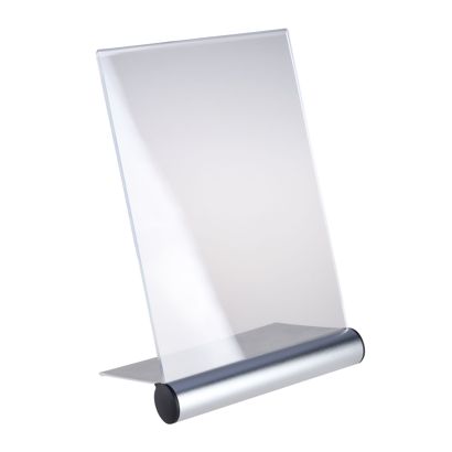 Uchwyt na menu w kształcie litery L z aluminiową podstawą A5