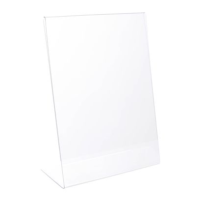 Uchwyt na menu w kształcie litery L, pionowy, odporny na pęknięcia, PET A5