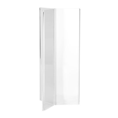 Stojak na menu stołowe, akrylowy, w kształcie litery Y 1/2 DL (53 x 210 mm)
