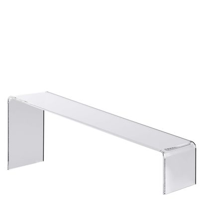 Podstawka akrylowa, przezroczysta, nachylona 225 x 45-90 x 70 mm