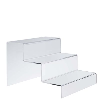 Stopień ekspozycyjny, akrylowy null | 300 x 215 x 333 mm | trzypoziomowy