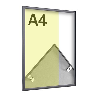 Aluminiowa ramka na zdjęcia, przezroczysty styren null | A4 21 x 29,7 cm | null