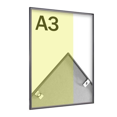 Aluminiowa ramka na zdjęcia, przezroczysty styren null | A3 29,7 x 42 cm | null