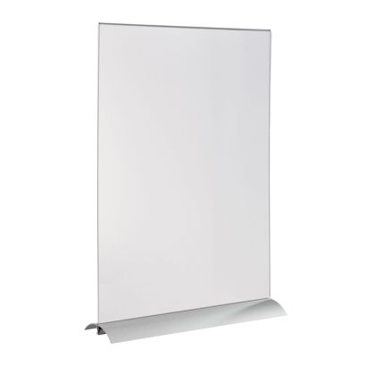 Uchwyt na menu w kształcie litery T z aluminiową podstawą zaciskową orientacja pionowa | A3