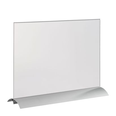 Uchwyt na menu w kształcie litery T z aluminiową podstawą zaciskową poziomo | A4