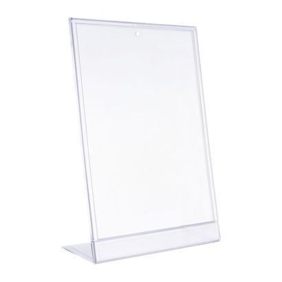 Uchwyt na menu typu L-display, A4, pionowy, PS + PVC 