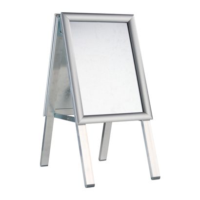 Potykacz SOLID-STOP A4 Outdoor, profil 25 mm, narożniki cięte pod kątem, srebrny 