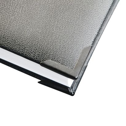 Narożniki introligatorskie metal PS 22 - 22 x 22 mm  | lakierowane na czarny 