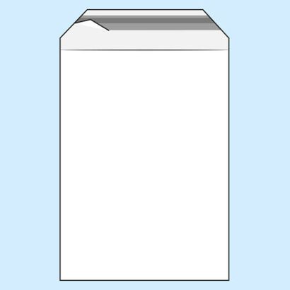 Torebki z klapką, folia PE 310 x 440 mm - A3  | 70 µm