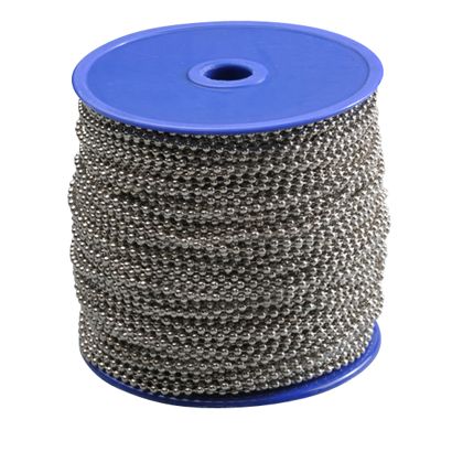 Łańcuszki kulkowe na szpuli 50 m | 3.2 mm | srebro  | metal 