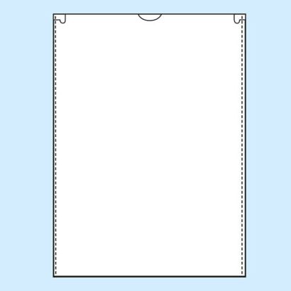Okładki ochronne, 210 x 297 mm, otwarty krótki bok, kolor przezroczysty 