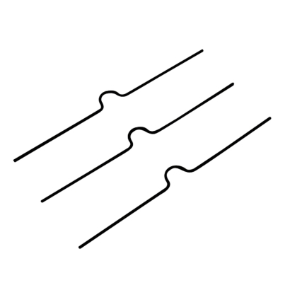 Zawieszki do kalendarzy, długość 150 mm, kolor czarny 