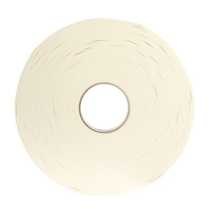 Dwustronna piankowa taśma klejąca z PE, biała, grubość 1 mm, mocno przyczepna, EL100 25 mm