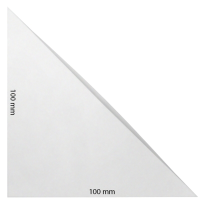 Kieszonki narożne, samoprzylepne, folia PP, kolor przeźroczysty 100 x 100 mm 