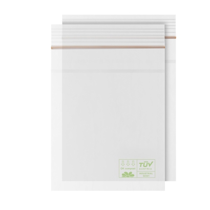 Woreczki strunowe z ekologicznej folii PLA  60 x 80 mm 