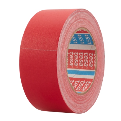 tesa 4651, Taśma z tkaniny powlekanej Premium 50 mm | czerwony