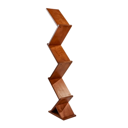 Drewniany stojak na broszury Zig-Zag, 5 x A4 