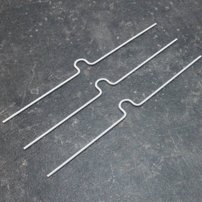 Zawieszki do kalendarzy, z wysokim wygięciem (do spirali 3/8"), długość 200 mm, kolor biały 
