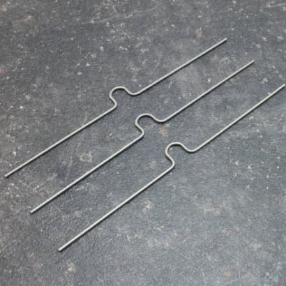 Zawieszki do kalendarzy, z wysokim wygięciem (do spirali 3/8"), długość 200 mm, kolor srebrny 